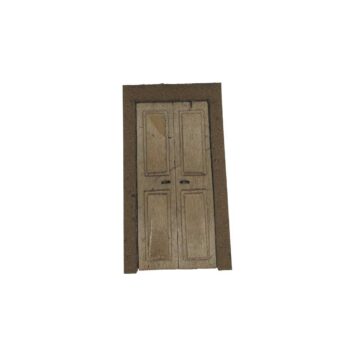 Porta artigianale in legno grande