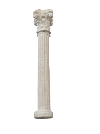 Colonna rigata in gesso media