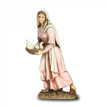 DONNA CON COLOMBE 12 CM