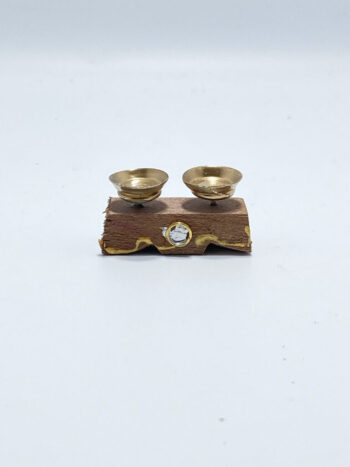 Bilancia legno 2 piatti piccola