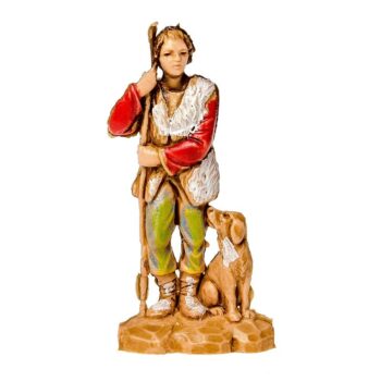 Pastore con bastone e cane cm 3,5