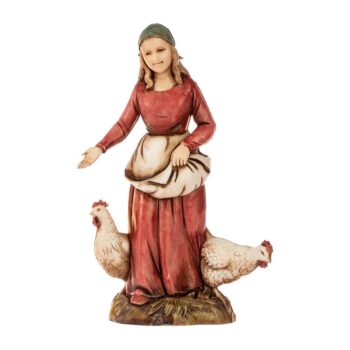 Donna Con Galline cm 10